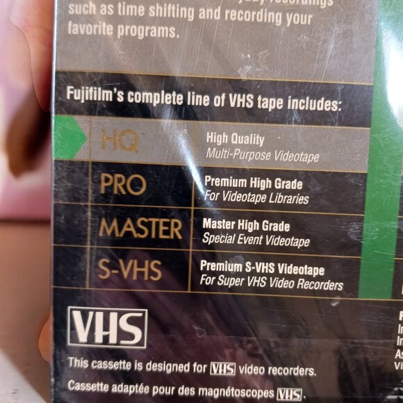 FujiFilm HQ 120 VHS Tapes 5-Pack Sealed 6-Hours High Quality Multi-Purpose Video - Picture 5 of 6